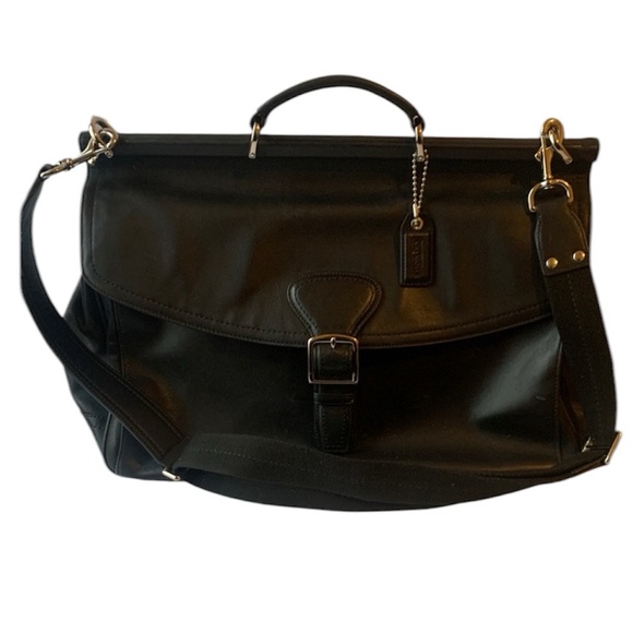 Coach Leather Beekman Briefcase 1990’s  Messenger Laptop Bag - Picture 1 of 11